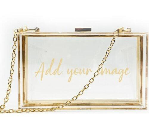 Custom Hand-Sized Acrylic Clutch